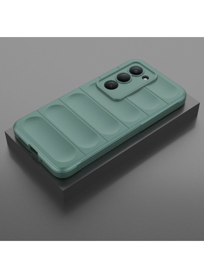 Phantom Shield Silicone Case with Anti-Scratch Soft Microfiber Lining, High Resilience Rubber Full Body Shockproof Cover Compatible with Redmi 15 4G (Dark Green) - Image 3